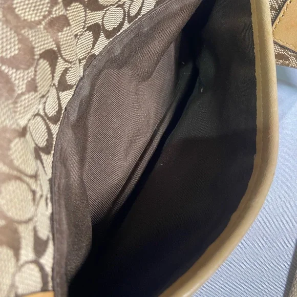 Coach Vintage "Bon Voyage" Signature Jacquard Canvas leather trim Belt Bag - Picture 5 of 9